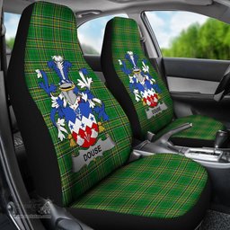 Irish Douse or Dowse Coat of Arms Family Crest Ireland Car Seat Cover Irish National Tartan Irish County Car Seat Cover