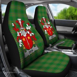 Irish Dick Coat of Arms Family Crest Ireland Car Seat Cover Irish National Tartan Irish County Car Seat Cover