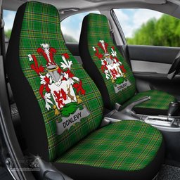 Irish Donlevy or O'Donlevy Coat of Arms Family Crest Ireland Car Seat Cover Irish National Tartan Irish County Car Seat Cover