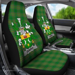 Irish Dunphy (Middle Temple - Burke's) Coat of Arms Family Crest Ireland Car Seat Cover Irish National Tartan Irish County Car Seat Cover