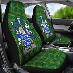 Irish Darcy or Dorsey Coat of Arms Family Crest Ireland Car Seat Cover Irish National Tartan Irish County Car Seat Cover