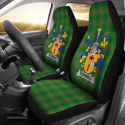 Irish Donnell or O'Donnell Coat of Arms Family Crest Ireland Car Seat Cover Irish National Tartan Irish County Car Seat Cover