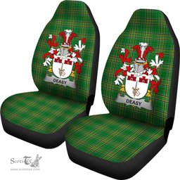 Irish Deasy Coat of Arms Family Crest Ireland Car Seat Cover Irish National Tartan Irish County Car Seat Cover