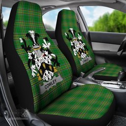 Irish Cowley or Cooley Coat of Arms Family Crest Ireland Car Seat Cover Irish National Tartan Irish County Car Seat Cover