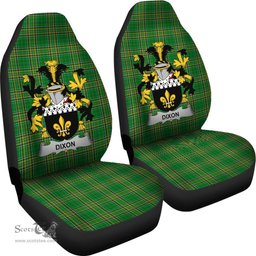 Irish Dixon Coat of Arms Family Crest Ireland Car Seat Cover Irish National Tartan Irish County Car Seat Cover