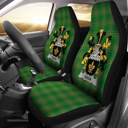 Irish Dixon Coat of Arms Family Crest Ireland Car Seat Cover Irish National Tartan Irish County Car Seat Cover