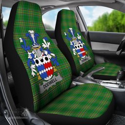 Irish Dodwell Coat of Arms Family Crest Ireland Car Seat Cover Irish National Tartan Irish County Car Seat Cover