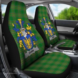 Irish Dunn or O'Dunn Coat of Arms Family Crest Ireland Car Seat Cover Irish National Tartan Irish County Car Seat Cover