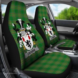 Irish Crosbie or McCrossan Coat of Arms Family Crest Ireland Car Seat Cover Irish National Tartan Irish County Car Seat Cover