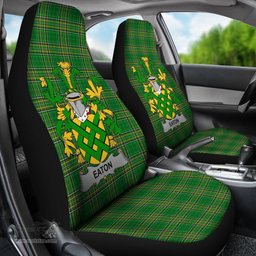 Irish Eaton Coat of Arms Family Crest Ireland Car Seat Cover Irish National Tartan Irish County Car Seat Cover