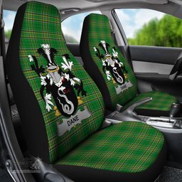 Irish Dane or O'Dane Coat of Arms Family Crest Ireland Car Seat Cover Irish National Tartan Irish County Car Seat Cover
