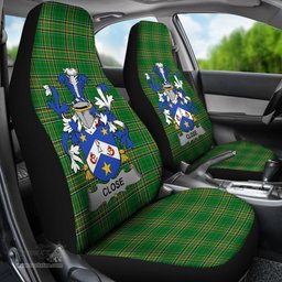 Irish Close Coat of Arms Family Crest Ireland Car Seat Cover Irish National Tartan Irish County Car Seat Cover