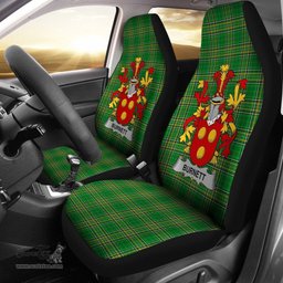Irish Burnett Coat of Arms Family Crest Ireland Car Seat Cover Irish National Tartan Irish County Car Seat Cover