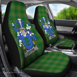 Irish Cotter or MacCotter Coat of Arms Family Crest Ireland Car Seat Cover Irish National Tartan Irish County Car Seat Cover