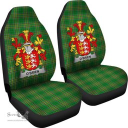 Irish Brien or O'Brien Coat of Arms Family Crest Ireland Car Seat Cover Irish National Tartan Irish County Car Seat Cover