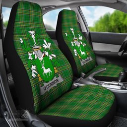 Irish Connor or O'Connor (Corcomroe) Coat of Arms Family Crest Ireland Car Seat Cover Irish National Tartan Irish County Car Seat Cover