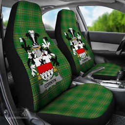 Irish Cornyn or O'Cornyn Coat of Arms Family Crest Ireland Car Seat Cover Irish National Tartan Irish County Car Seat Cover