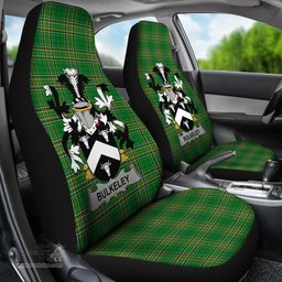 Irish Bulkeley Coat of Arms Family Crest Ireland Car Seat Cover Irish National Tartan Irish County Car Seat Cover