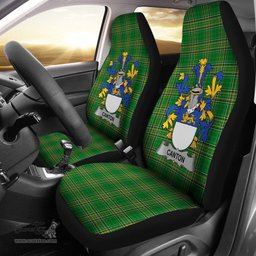 Irish Canton Coat of Arms Family Crest Ireland Car Seat Cover Irish National Tartan Irish County Car Seat Cover