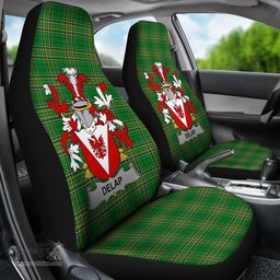 Irish Delap Coat of Arms Family Crest Ireland Car Seat Cover Irish National Tartan Irish County Car Seat Cover