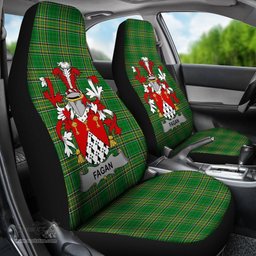 Irish Fagan Coat of Arms Family Crest Ireland Car Seat Cover Irish National Tartan Irish County Car Seat Cover