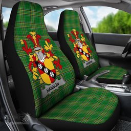 Irish Hannon or O'Hannon Coat of Arms Family Crest Ireland Car Seat Cover Irish National Tartan Irish County Car Seat Cover