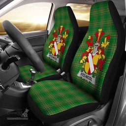 Irish Fitz-Nicol Coat of Arms Family Crest Ireland Car Seat Cover Irish National Tartan Irish County Car Seat Cover