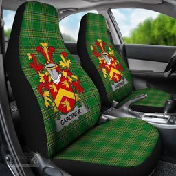 Irish Gardiner Coat of Arms Family Crest Ireland Car Seat Cover Irish National Tartan Irish County Car Seat Cover