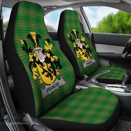 Irish Francis Coat of Arms Family Crest Ireland Car Seat Cover Irish National Tartan Irish County Car Seat Cover