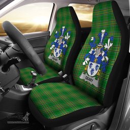 Irish Geary or O'Geary Coat of Arms Family Crest Ireland Car Seat Cover Irish National Tartan Irish County Car Seat Cover