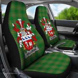 Irish Halloran or O'Halloran Coat of Arms Family Crest Ireland Car Seat Cover Irish National Tartan Irish County Car Seat Cover