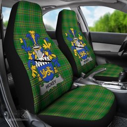 Irish Hickey or O'Hickey Coat of Arms Family Crest Ireland Car Seat Cover Irish National Tartan Irish County Car Seat Cover