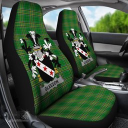 Irish Gleeson or O'Glissane Coat of Arms Family Crest Ireland Car Seat Cover Irish National Tartan Irish County Car Seat Cover