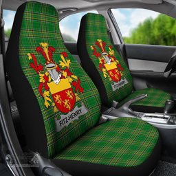 Irish Fitz-Henry Coat of Arms Family Crest Ireland Car Seat Cover Irish National Tartan Irish County Car Seat Cover
