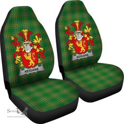 Irish Keigans or McKeehan Coat of Arms Family Crest Ireland Car Seat Cover Irish National Tartan Irish County Car Seat Cover