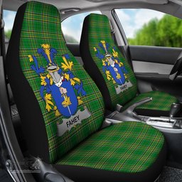 Irish Fahey or O'Fahy Coat of Arms Family Crest Ireland Car Seat Cover Irish National Tartan Irish County Car Seat Cover