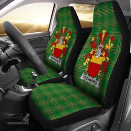 Irish Fitz-Harris Coat of Arms Family Crest Ireland Car Seat Cover Irish National Tartan Irish County Car Seat Cover