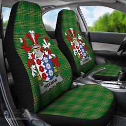 Irish Hickman Coat of Arms Family Crest Ireland Car Seat Cover Irish National Tartan Irish County Car Seat Cover