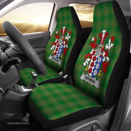 Irish Hickman Coat of Arms Family Crest Ireland Car Seat Cover Irish National Tartan Irish County Car Seat Cover