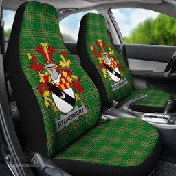 Irish Fitz-Herbert Coat of Arms Family Crest Ireland Car Seat Cover Irish National Tartan Irish County Car Seat Cover