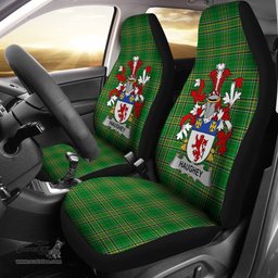 Irish Haugher or O'Haffey Coat of Arms Family Crest Ireland Car Seat Cover Irish National Tartan Irish County Car Seat Cover