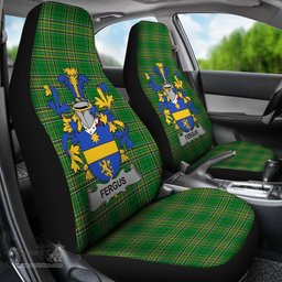 Irish Fergus or O'Fearghus Coat of Arms Family Crest Ireland Car Seat Cover Irish National Tartan Irish County Car Seat Cover