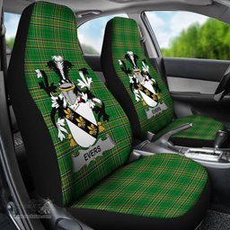 Irish Evers Coat of Arms Family Crest Ireland Car Seat Cover Irish National Tartan Irish County Car Seat Cover