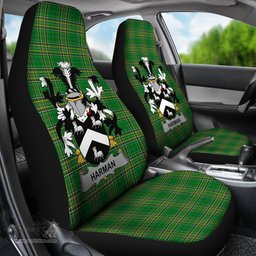 Irish Harman Coat of Arms Family Crest Ireland Car Seat Cover Irish National Tartan Irish County Car Seat Cover