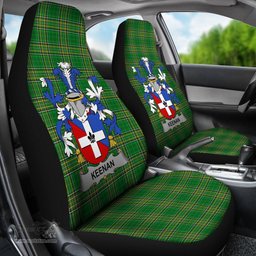 Irish Keenan or O'Kinahan Coat of Arms Family Crest Ireland Car Seat Cover Irish National Tartan Irish County Car Seat Cover