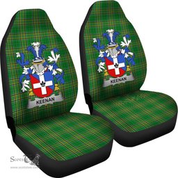 Irish Keenan or O'Kinahan Coat of Arms Family Crest Ireland Car Seat Cover Irish National Tartan Irish County Car Seat Cover