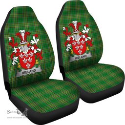 Irish Family Crest Ireland Coat of Arms Family Crest Ireland Car Seat Cover Irish National Tartan Irish County Car Seat Cover