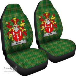 Irish Kyan or O'Kyan Coat of Arms Family Crest Ireland Car Seat Cover Irish National Tartan Irish County Car Seat Cover