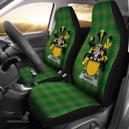 Irish Harvey or Hervey Coat of Arms Family Crest Ireland Car Seat Cover Irish National Tartan Irish County Car Seat Cover