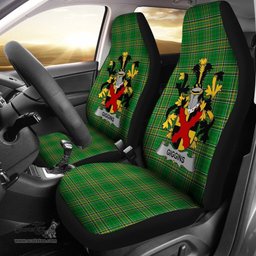 Irish Giggins Coat of Arms Family Crest Ireland Car Seat Cover Irish National Tartan Irish County Car Seat Cover